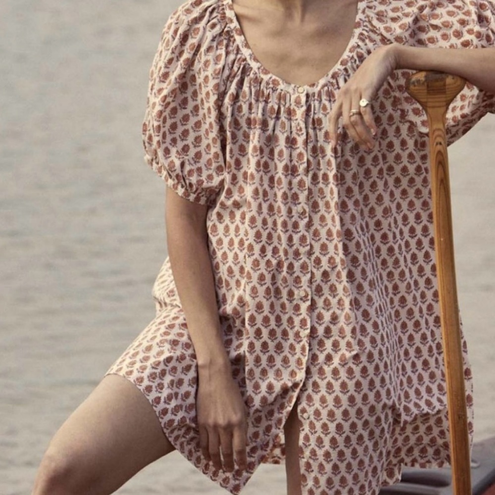 Doen Josette Dress Traveler Block Print